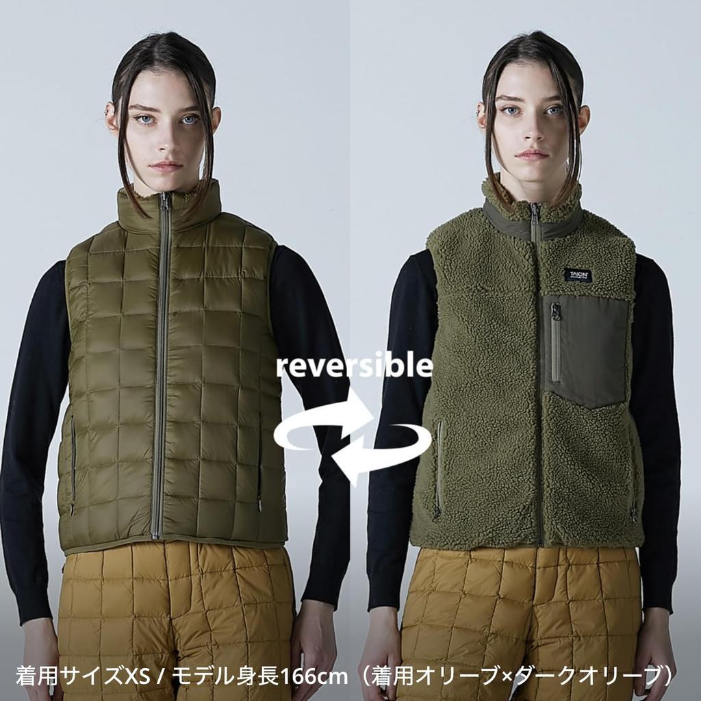 Taion Down Vest R002MB Olive X Dark Olive