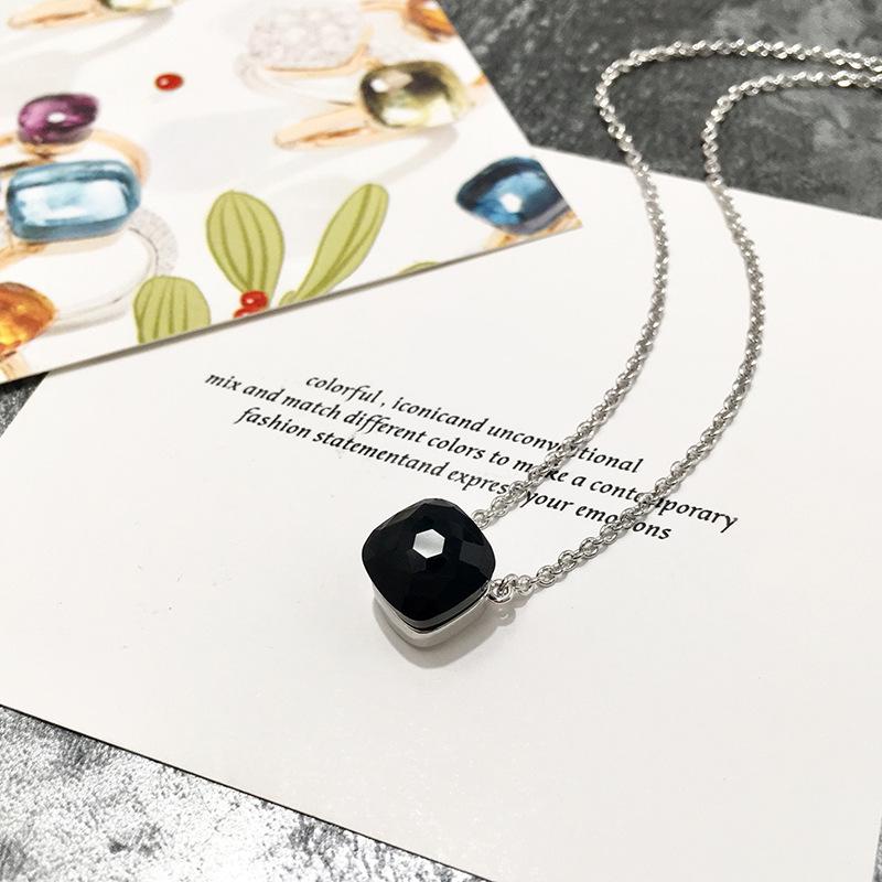 Musla Design New Vintage Pendant Custom Colors Classic Candy Style 10mm Crystal Necklaces For Women Fashion Jewelry