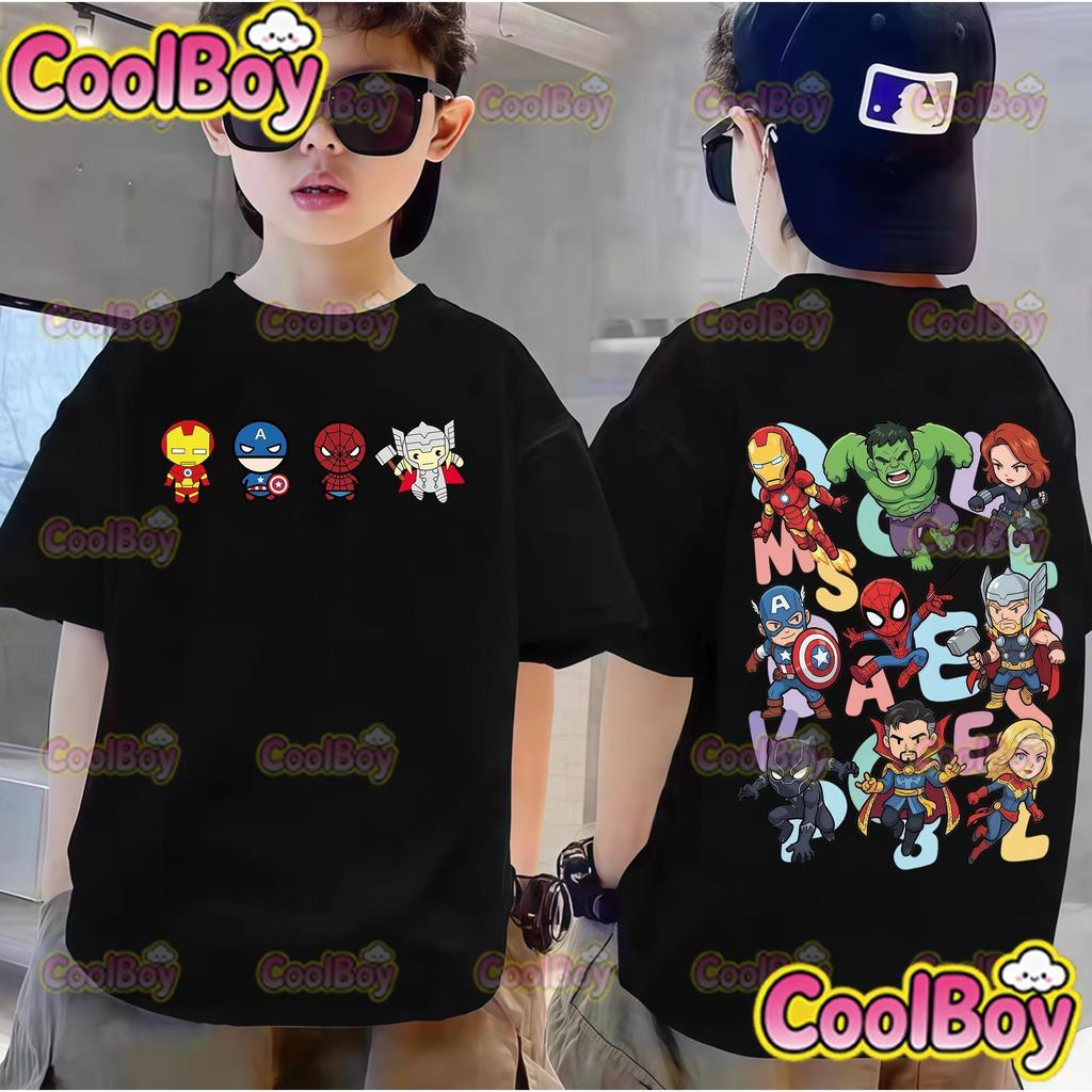 New Fashionable Casual Cartoon Hero Short Sleeved Pattern