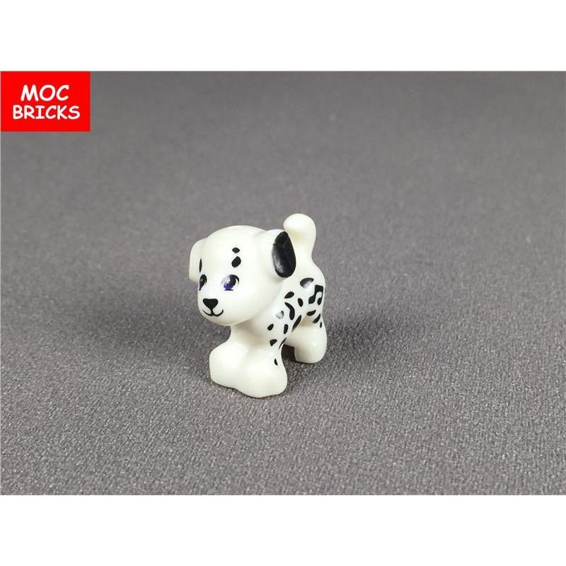 5pcs/lot Animal Blocks Little Brown Dog Shepherd Dog Dalmatian Educational DIY Building Blocks Bricks Toys kids best Gifts