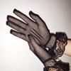 Thin Retro Bridal Women Elasticity Mesh Wedding gloves Flower Hand Sleeve Lace Mittens