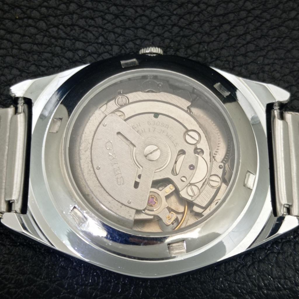 REFURBISHED SEIKO 5 AUTOMATIC 6309A JAPAN MENS VINTAGE SILVER WATCH a442575-1
