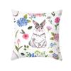 Spring Home Decor Cushion Cover Happy Easter Eggs Rabbit Decorative Pillow Covers Flowers Bunny Printed Throw Pillowcase 45x45cm