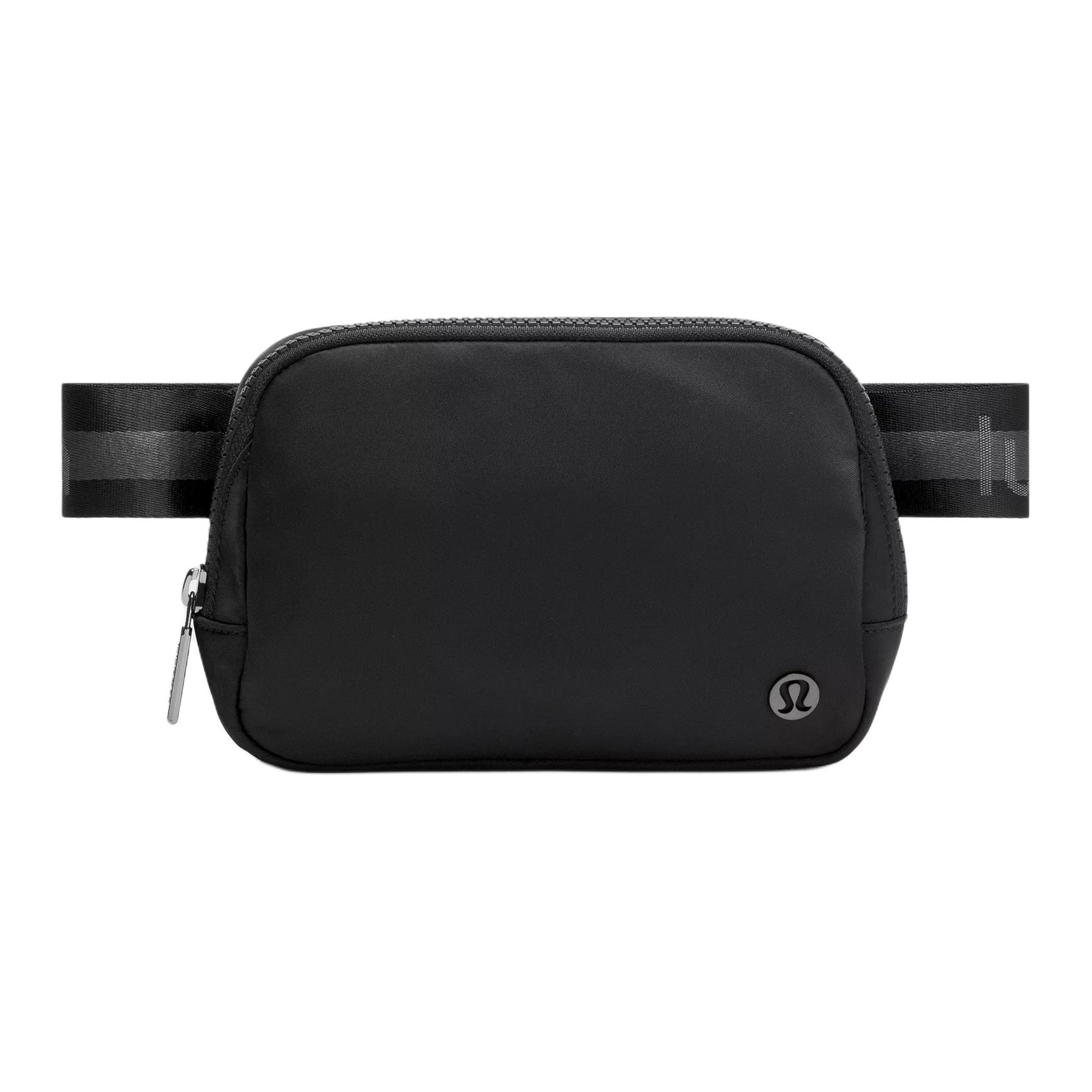 Lululemon Everywhere 1L Brand Logo Adjustable Shoulder Strap Crossbody Waist Bag Unisex Waist Bag Black LU9BOPS-070352 Black