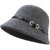 Ullig Baskerhatt för Kvinnor På Hösten och Vintern Koreansk Stil Mångsidig och Ansiktsförbättrande Liten Ullig Cylinderhatt Köldtålig och Varm Fiskarhatt