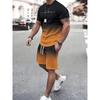 Summer Street Herredress Sportsklær Herre Oversized Klær 3D-trykk T-skjorte Shorts Herre Enkle Klær Motedress