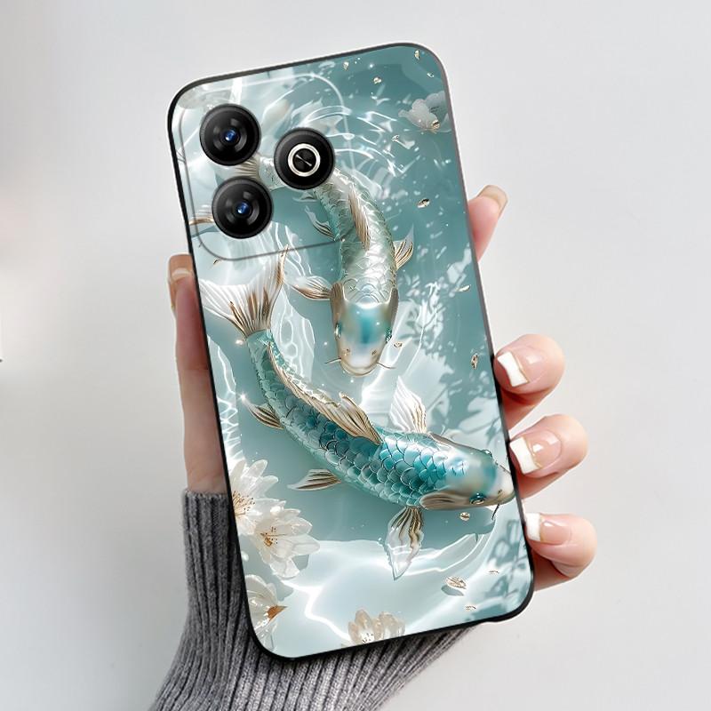 For ZTE Axon 60 / Blade V60 / Nubia V60 Case Cute Rabbit Casing For ZTE Axon60 BladeV60 NubiaV60 Black Silicone Protective Cover