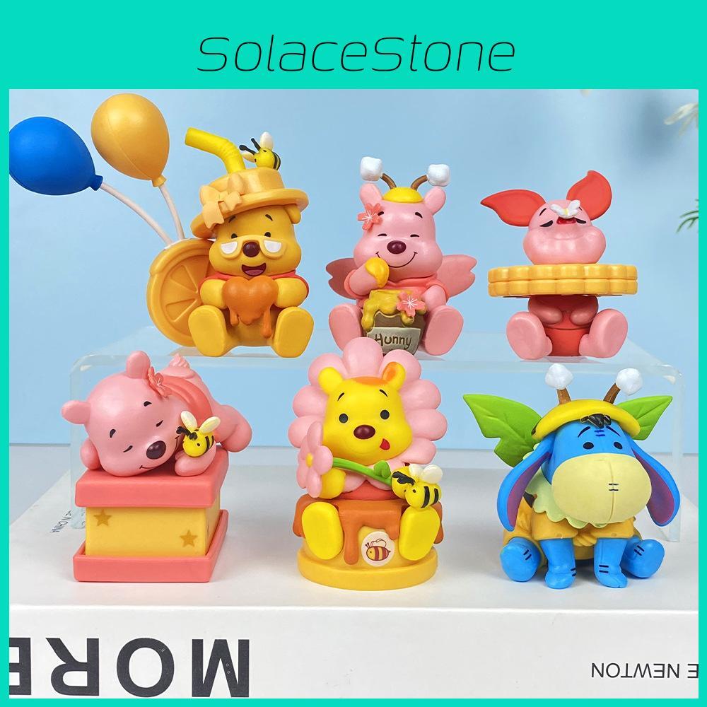 Pooh Bear Piglet Tigger Eeyore Honey Cake Character Food Series Model For Home Office And Gift Giving