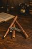 Royal Brass Handle Walking Stick – Vintage Engraved Wooden Cane Gift