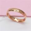 Purple Gold-Plated Rose Gold Color Gold Square Ring Simple Luxury Exquisite Color Gold Live Ring Women