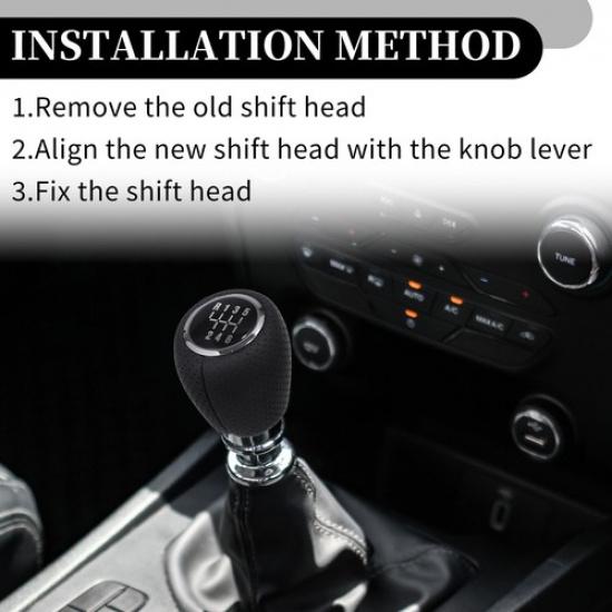 6 Speed Manual Gear Shift Knob for Chevrolet Cruze 2008-2012 Plastic Black