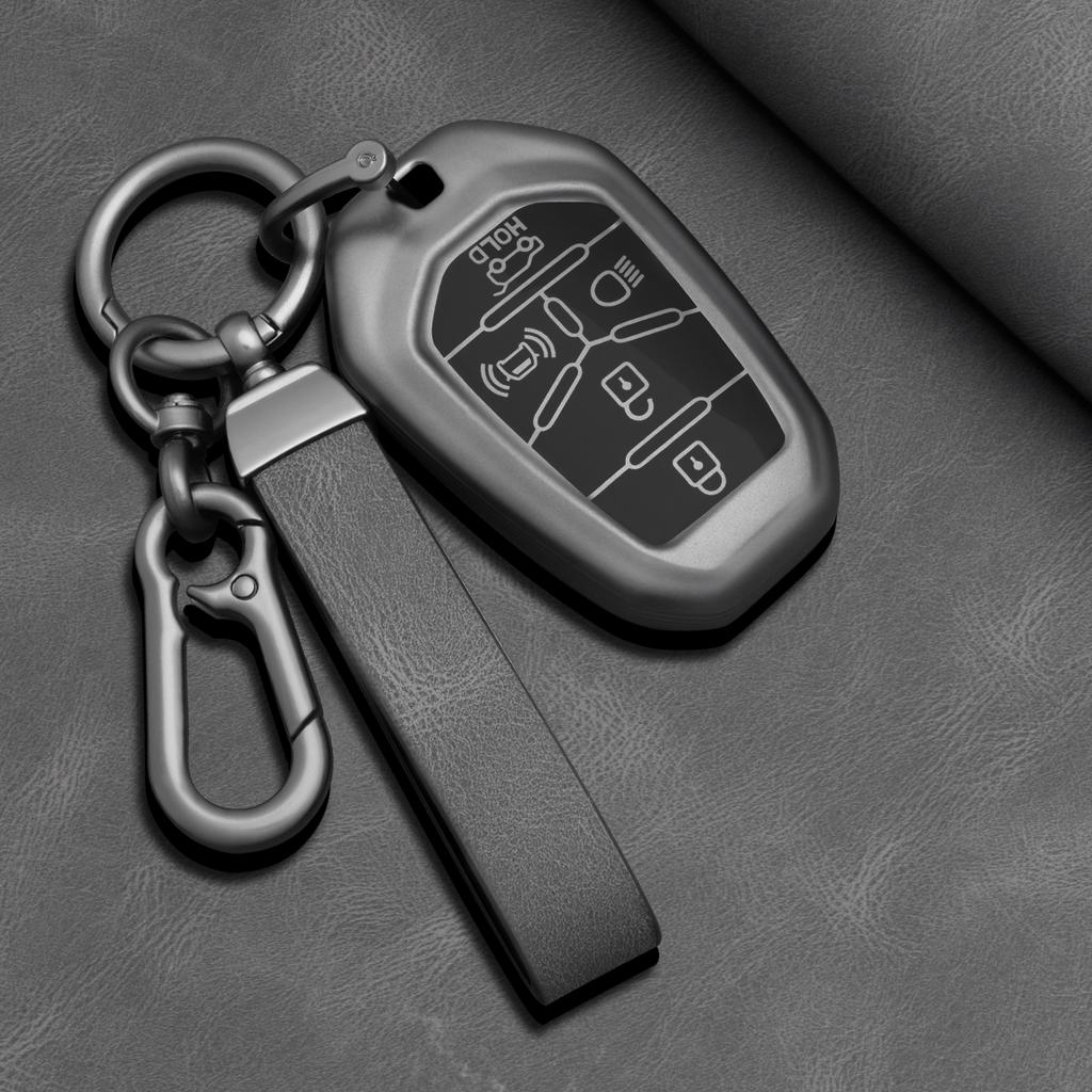 Tpu Car Key Case Cover For Ssangyong Rexton Y400 Y450 G4 Car For 5 Buttons Accessories Keychain Cover Fob Holder