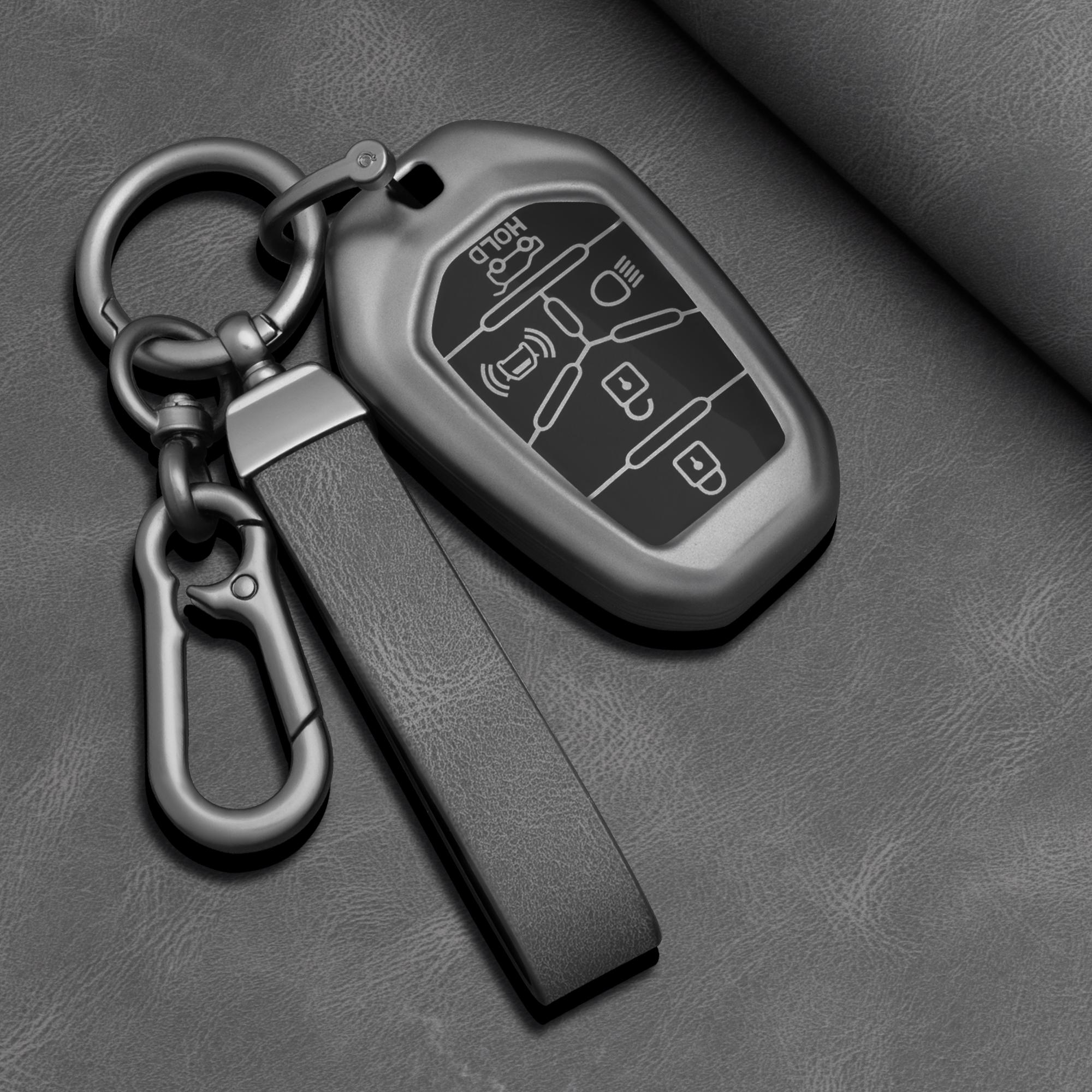 

Tpu Car Key Case Cover For Ssangyong Rexton Y400 Y450 G4 Car For 5 Buttons Accessories Keychain Cover Fob Holder