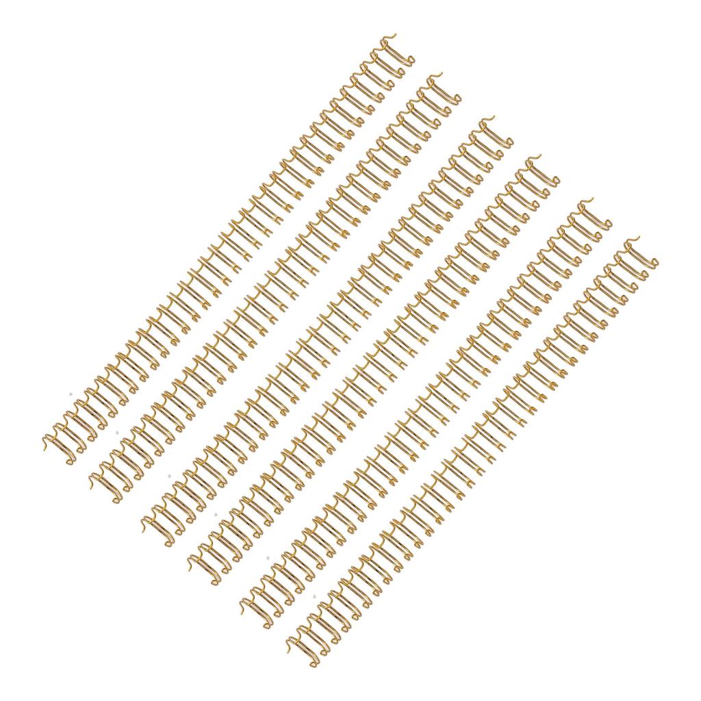 Double Loop Wire Binding Spine 1 2in Diameter 34 Loop 3:1 Pitch 100 Sheets Capacity Iron Wire Binding Ring
