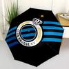 1 PC Automatic Folding Umbrella - Club Brugge Kv Pattern Portable Foldable Design With 8 Ribs Christmas Birthday Gifts