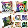 Cuscino D-Dandy'S World T-Toon Casual Quotidiano Carino Federa in Lino Lavabile Morbida Per Divano Letto Accogliente Decorazione Casa