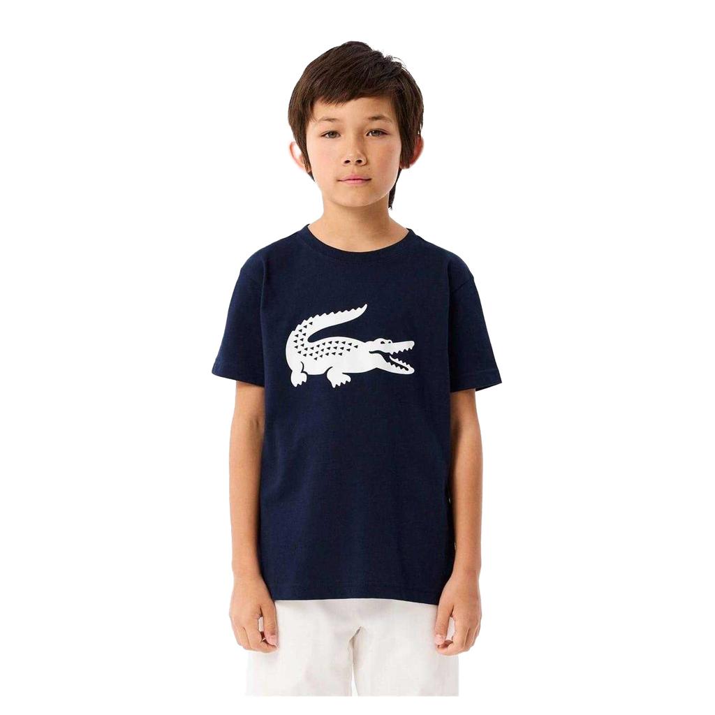 Lacoste Childrens/Kids Large Logo Premium Cotton T-Shirt