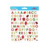 86 Autocollants - Alphabet - Coccinelle et coquelicot