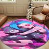 Fantasy Warrior JingX Round Rug for Livingroom,Bedroom, Palyroom, Chair Rug, Area Rug, Circle Carpet, Large Size Fan Christmas Gift