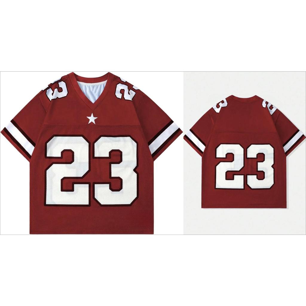 Men's and Women's Digital Pattern Jersey Short Sleeve Stripe Casual T-shirt Sports Shirt T-shirt