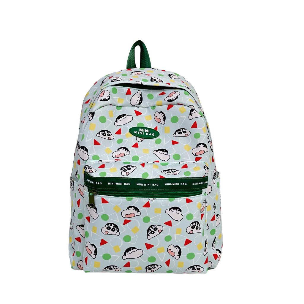 Crayon Chan Shin Cartoon Anime Printed Nylon Backpack Cute And Children Casual