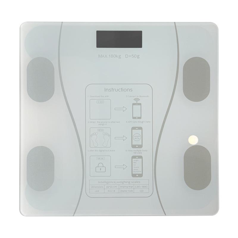 Smart Minimalist Rechargeable Health Monitor: Accurate Electronic Body Fat & Weight Scale