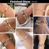 Italian Charm Link Beads Jewelry Finding Jewelry Accessories Stainless Steel Texture Italian Bracelet for Bracelet Making