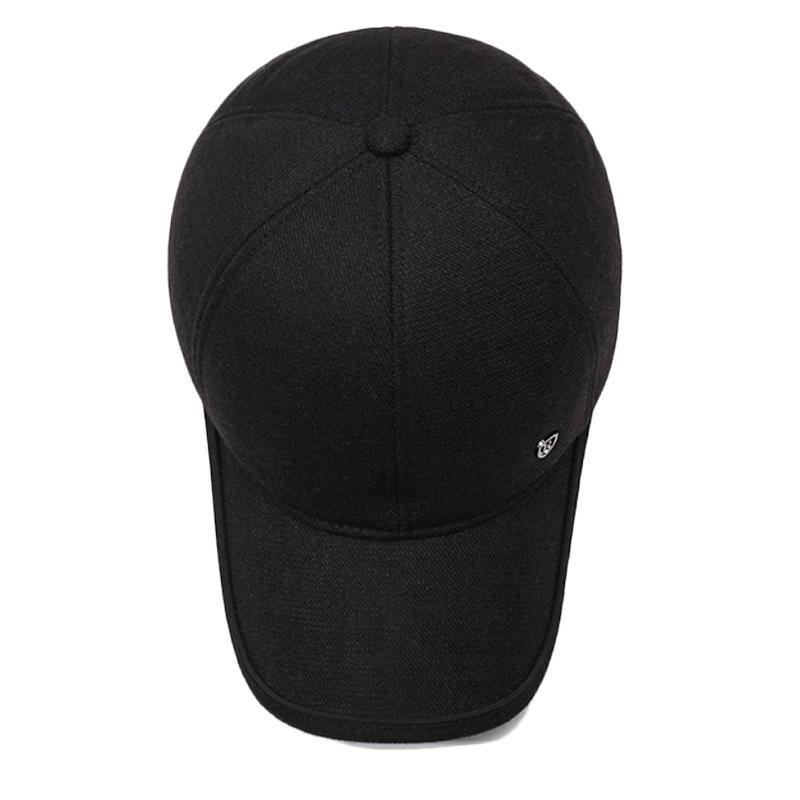 Autumn Winter Men's Ear Protection Cotton Cap Velvet Warm Baseball Cap Middle-aged And Elderly Outdoor Windproof Coldproof Cap