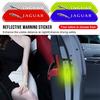 4 Stück/Set Reflektorstreifen Warnaufkleber Auto Styling Für-XE XF XJ XS B99 X-TYPE F-PACE I-PACE E-PACE F-PACE S-TYPE C-TYPE C- X75 E-TYPE