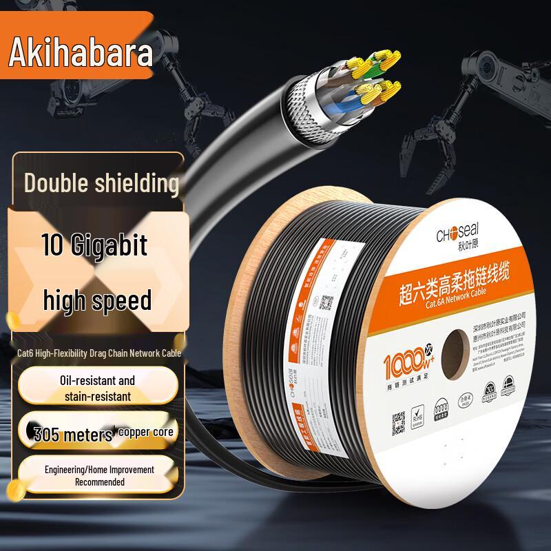 CHOSEAL Cat6A S/FTP Ethernet Cable
