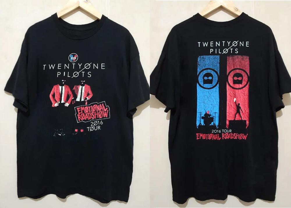 TWENTY ONE PILOTS Band Emotional Roadshow Shirt Adult Tee MK648 Unisex T-Shirt L