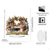 2D Acrylic Sign The Last Supper Ornament Handcraft Creative Accessories Tabletop Decoration Xmas