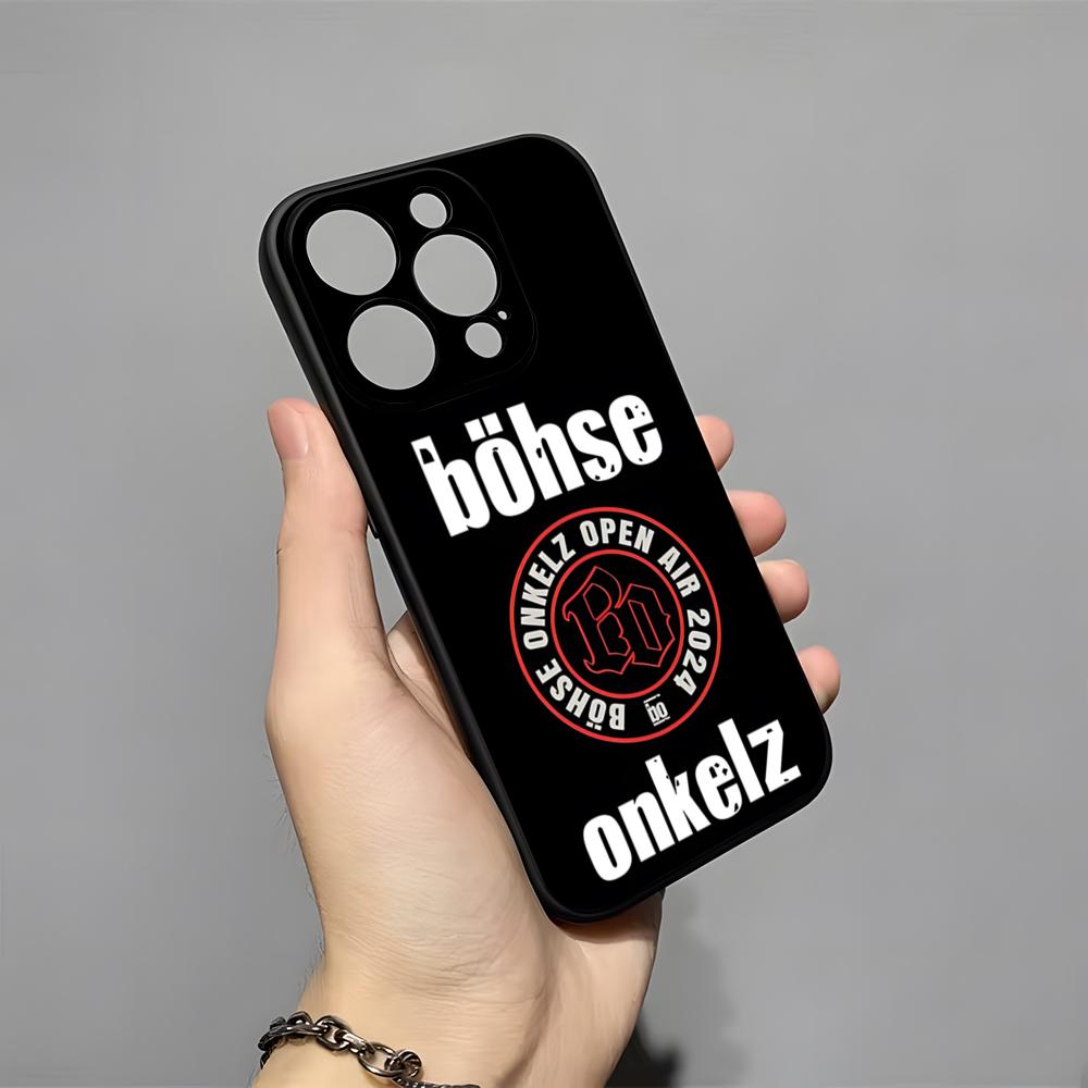 

B-Bohse O-Onkelz Band Phone Case For IPhone 17 Pro Max 16 15 14 Pro Max 13 11 X Xs Xr 8 7Plus Silicone Cover iPhone 15 Plus