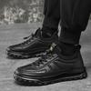 Winter men's shoes cotton shoes warm velvet platform business leather shoes men's trend casual boots men's shoes
