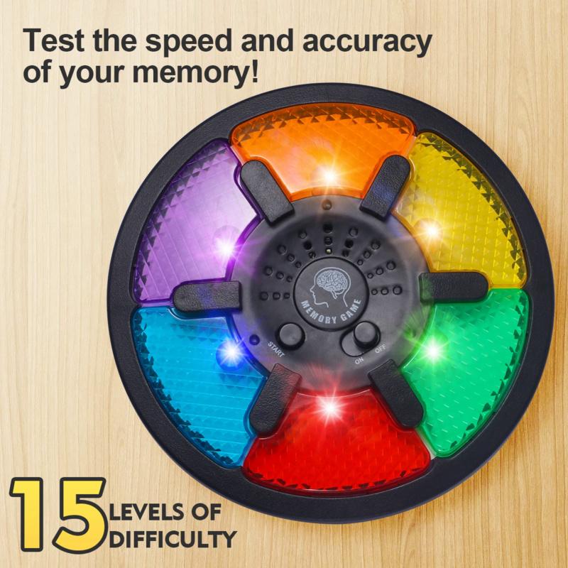 Memory Trainer Children Toys Puzzle Develop Intellectual Creative Interactive Game Flash Light Music Handheld Electric Machine
