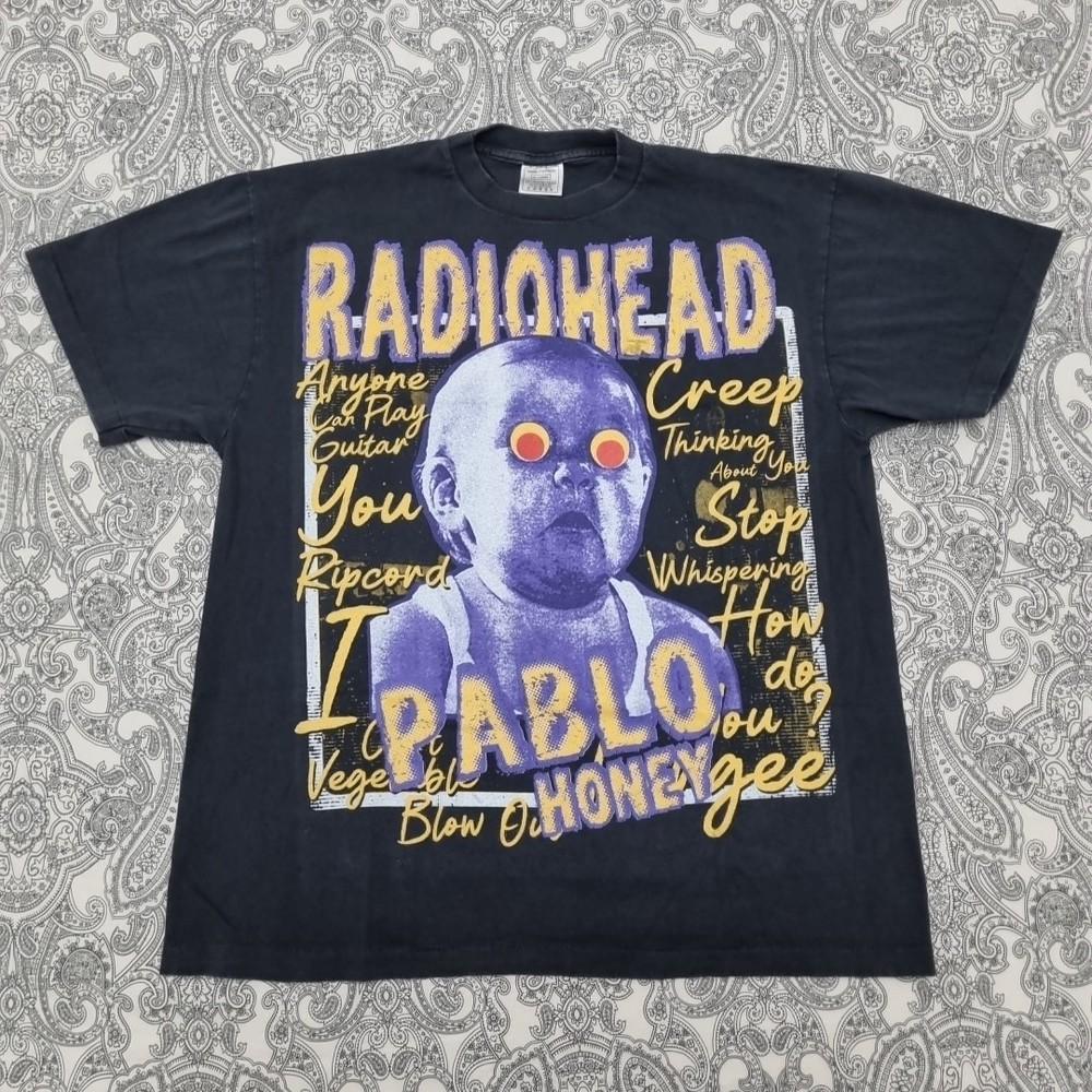 

Винтажная футболка Radiohead The Bends Pablo Honey с графическим принтом 4XL