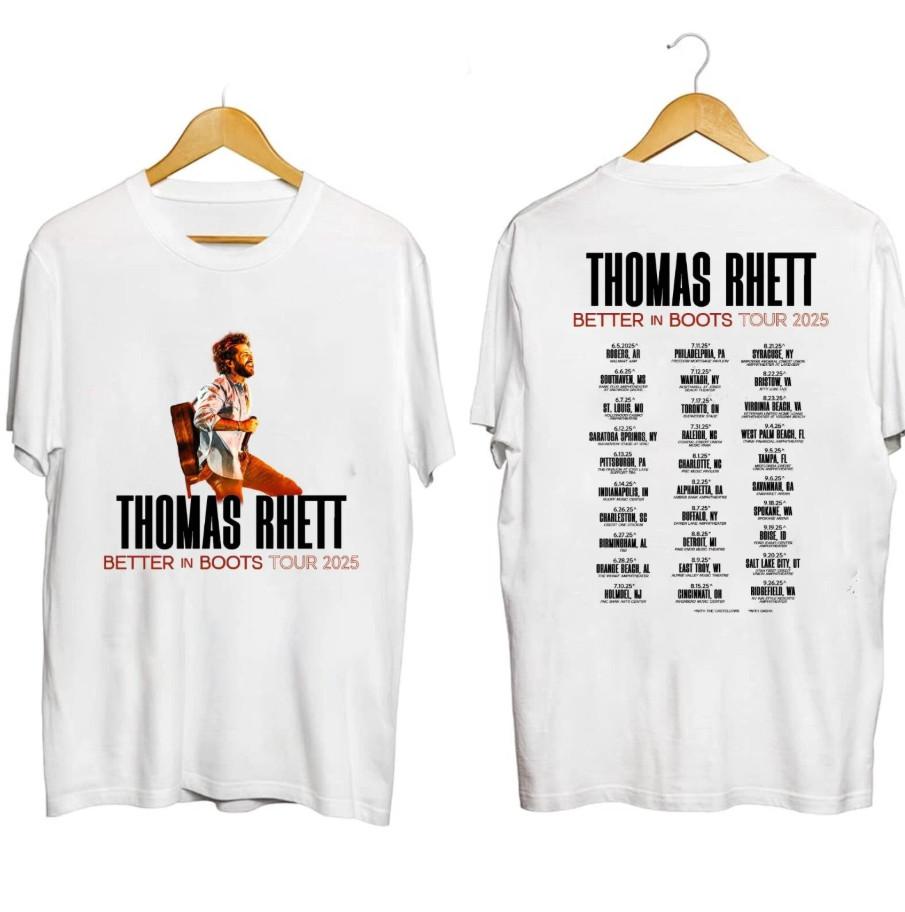 Thomas Rhett Better In Boots Tour 2026 T-shirt size S-5XL XXL