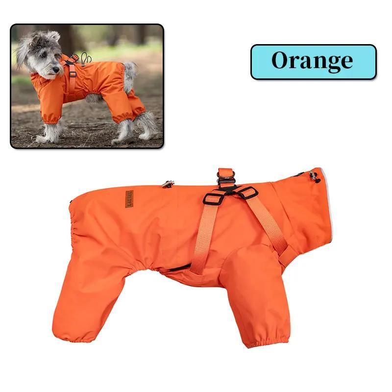 Dog Raincoat with Harness - Adjustable Waterproof Reflective Jacket for Small Dogs (Outdoor Protection for Chihuahua & Yorkie)