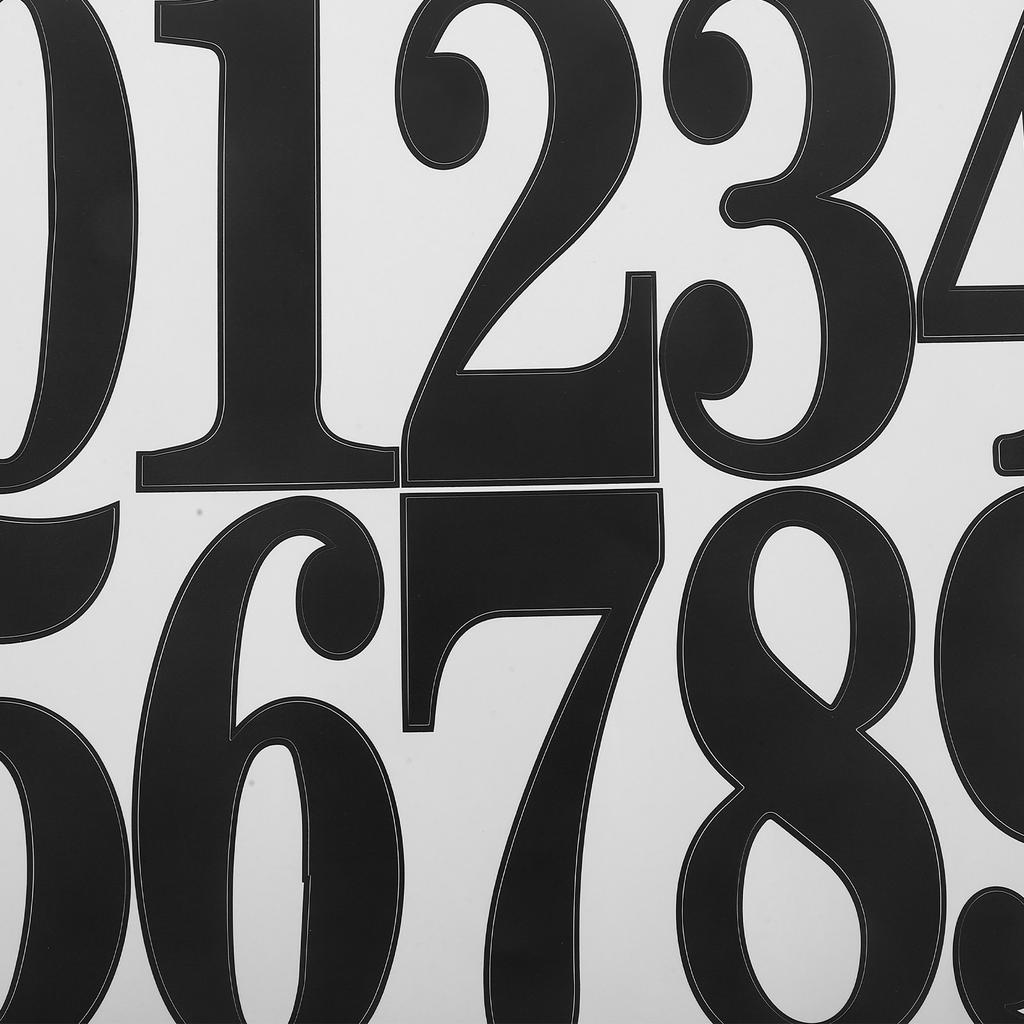 8Sets Mailbox Number Stickers Self-Adhesive Waterproof Paper Address Numbers 0-9 Outdoor Door Number Labels Home Apartment