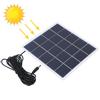 Outdoor Portable 4W 5V Polycrystal Solar Battery Panel Laminated Board with DC Interface Charging 3.7V Battery Garden Light