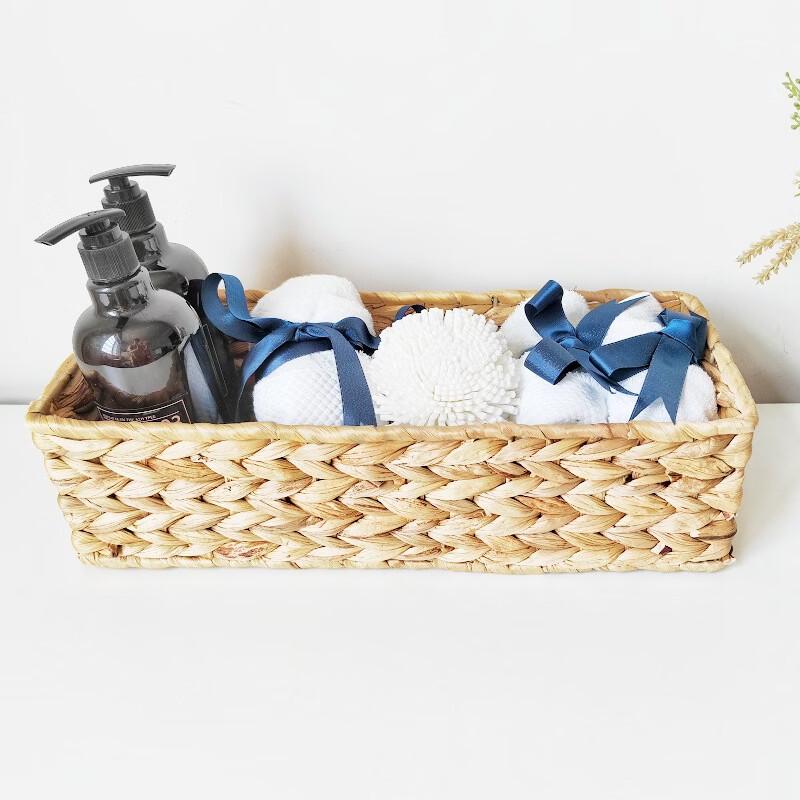 Rectangular Water Hyacinth Storage Basket