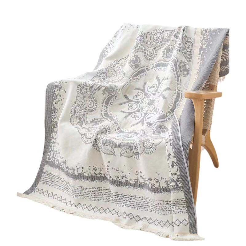 Brangdy Office Nap Tassel Throw Blanket
