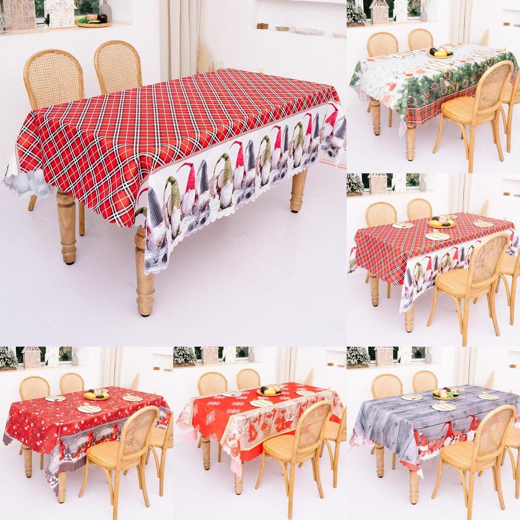 Decoration Christmas Printed Tablecloths Creative Desktop Dress Supplies Up