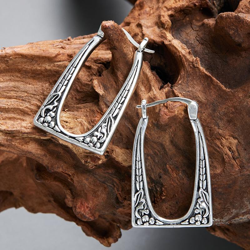 

Винтажные Изысканные Простые Этнические Серьги-подвески в виде колец Женские Богемные Элегантные Личностные Креативные Вечерние Циркон Подарки