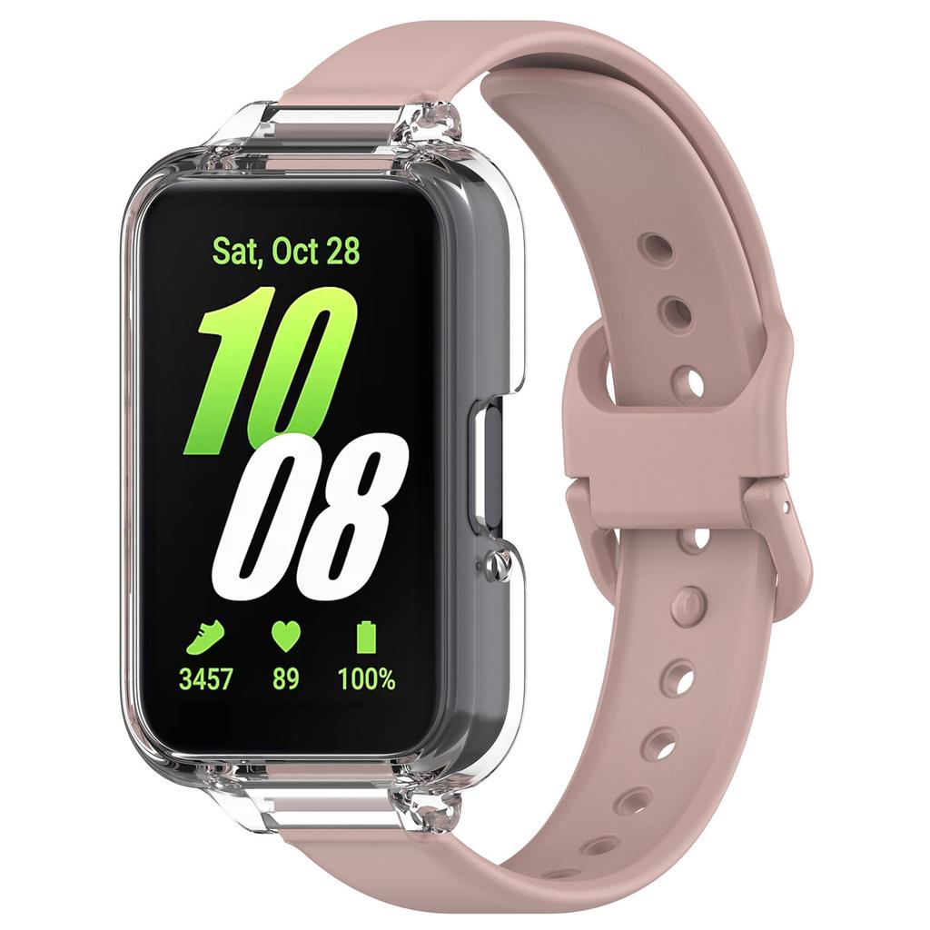 Samsung Galaxy Fit3 Akıllı Saat İçin PC Koruyucu Kılıf Darbeye Dayanıklı Saat Sert Ekran Koruyucu Kapak Kabuk