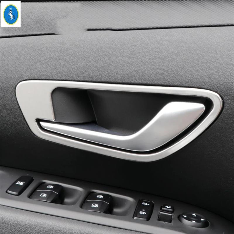 Stříbrný kryt schránky na rukavice s flitry / Kryt spínače světlometů / Kryt vnitřního madla dveří Příslušenství pro Hyundai Tucson NX4 -