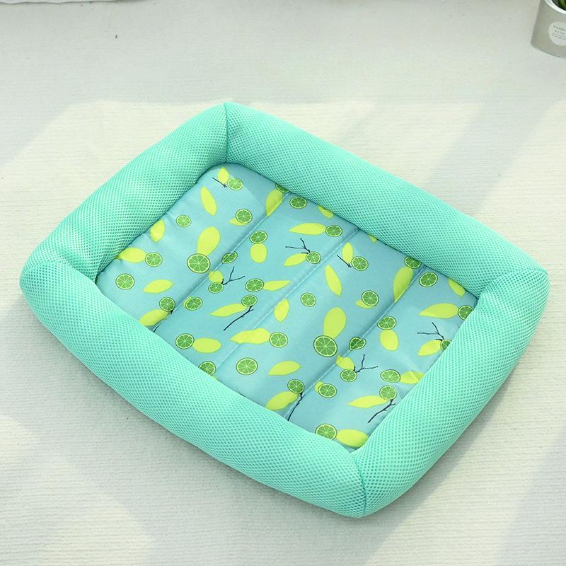 Hundehütte Katzen Sommer Katze Kühlkissen Atmungsaktiver Nackenschutz Abwischbar und Wasserdicht Waschbar Hundeschlafmatte Small 47 * 37cm