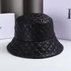 Autumn and Winter Waffle Solid Color Versatile Fisherman Hat Korean Style Outdoor Warm and Cold-Proof Fashionable Bucket Hat