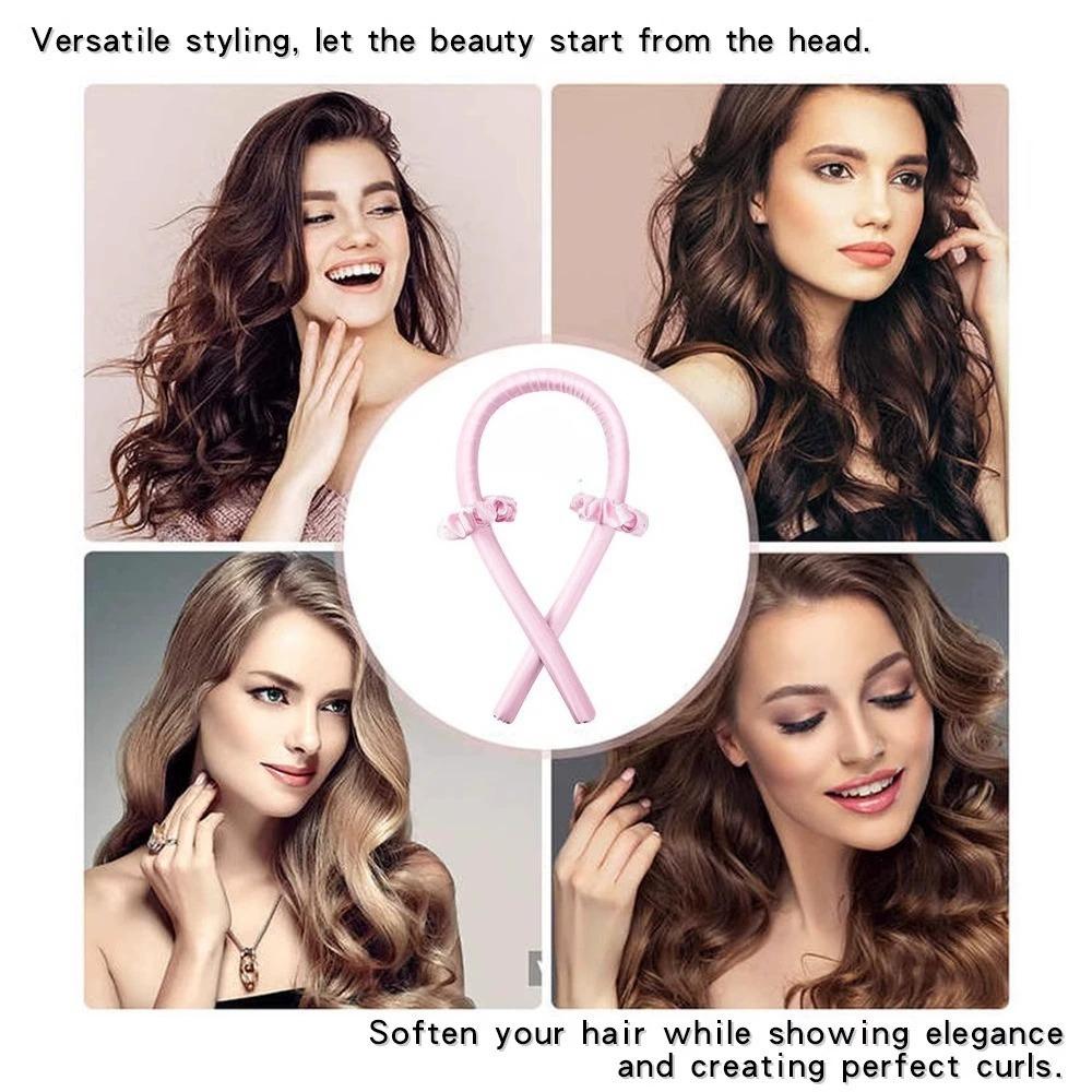 Heatless Curling Rod Headband No Heat Hair Curler Ribbon Hair Rollers Silk Curls Sleeping Lazy Soft Hair Curlers Styling Tools