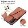 Flip Leather Card Pocket Holders Case For Samsung Galaxy Note 10 20 S8 S9 S10 S20 S21 S22 S23 Plus Ultra Magnetic Back Cover